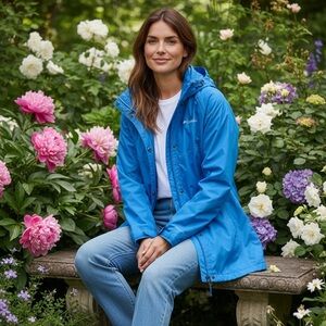 Columbia Vibrant Blue Waterproof Jacket